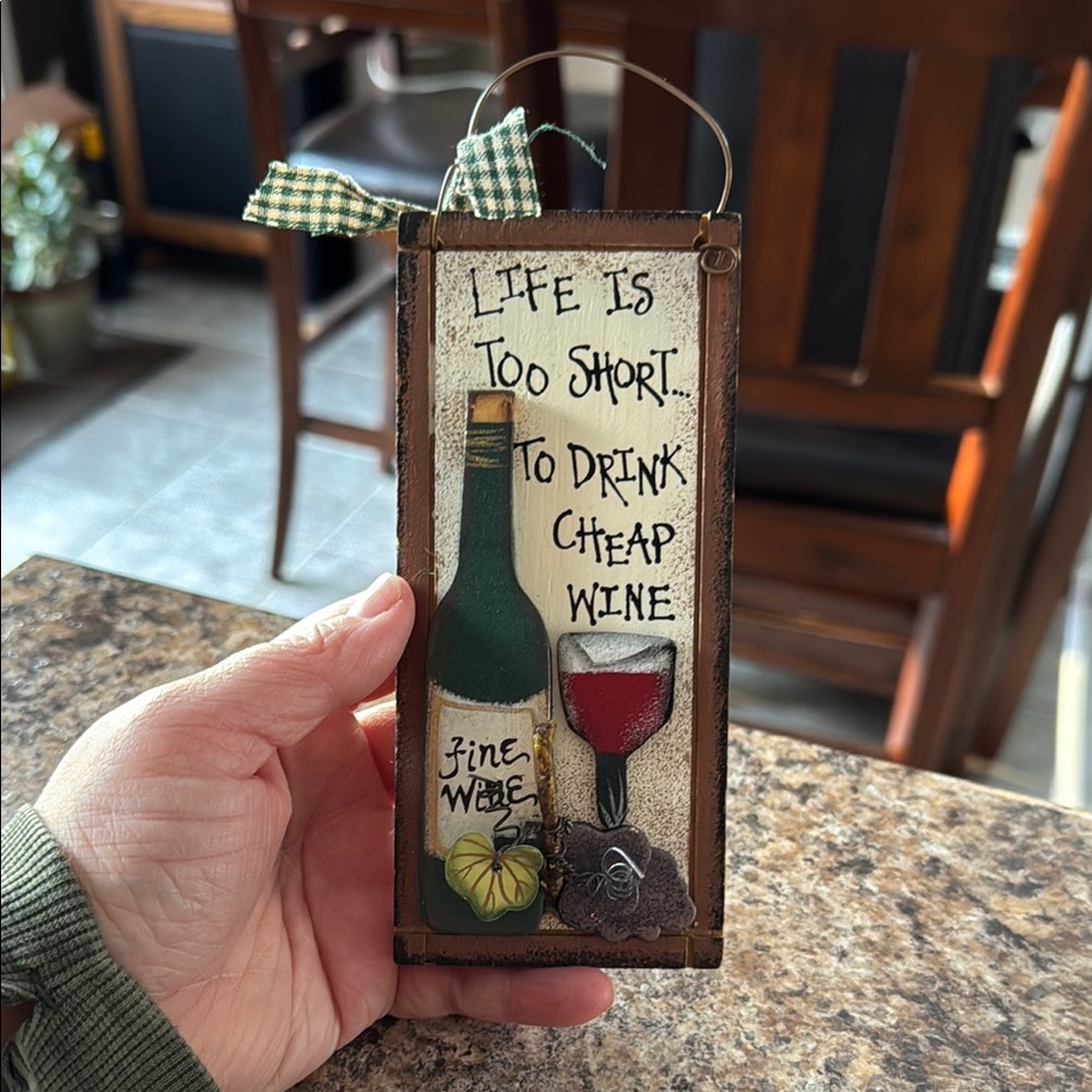 Wine Themed Decorative Sign